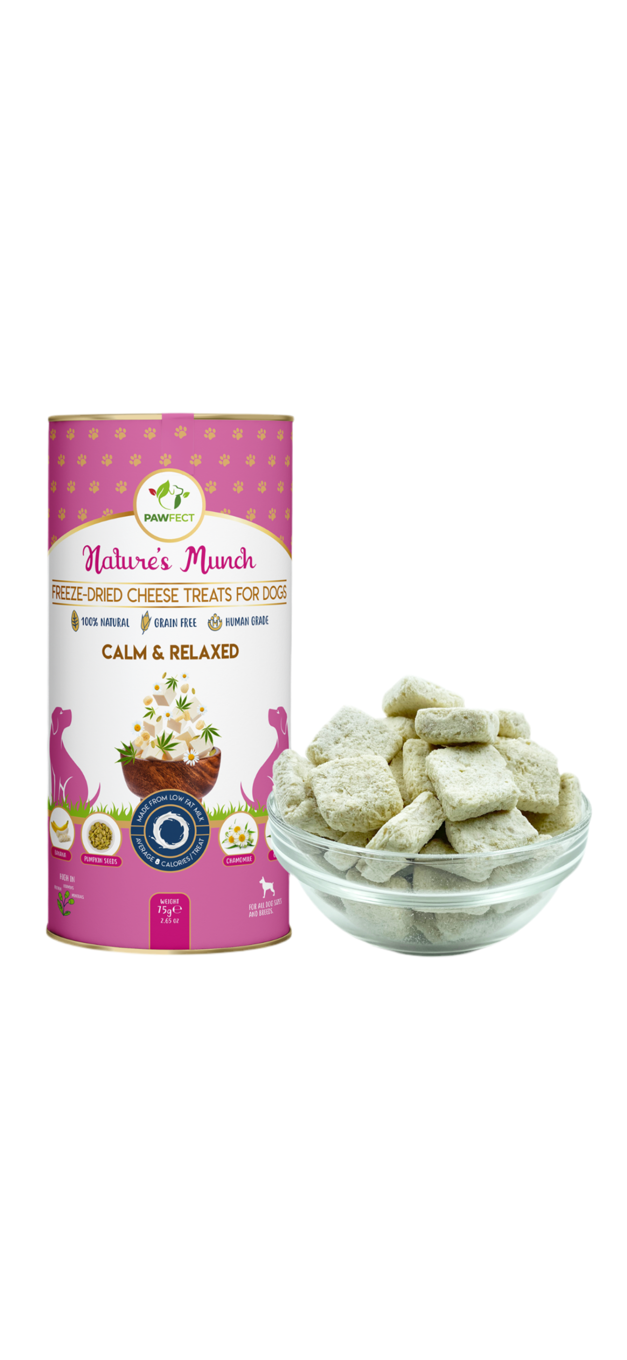 Freeze-Dried Functional Cheese Treats - Calm & Relax
