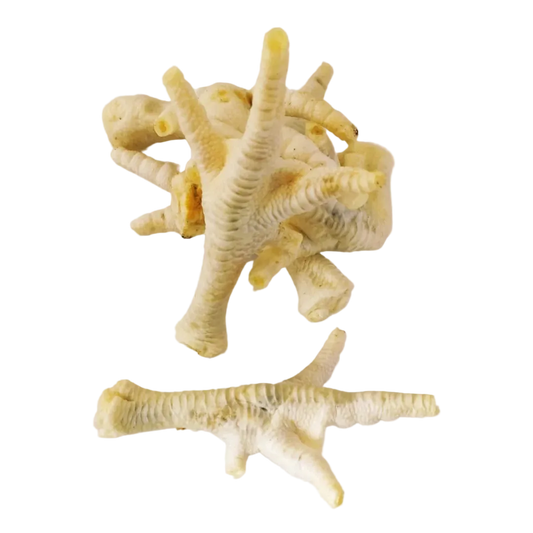 Puffed chicken feet