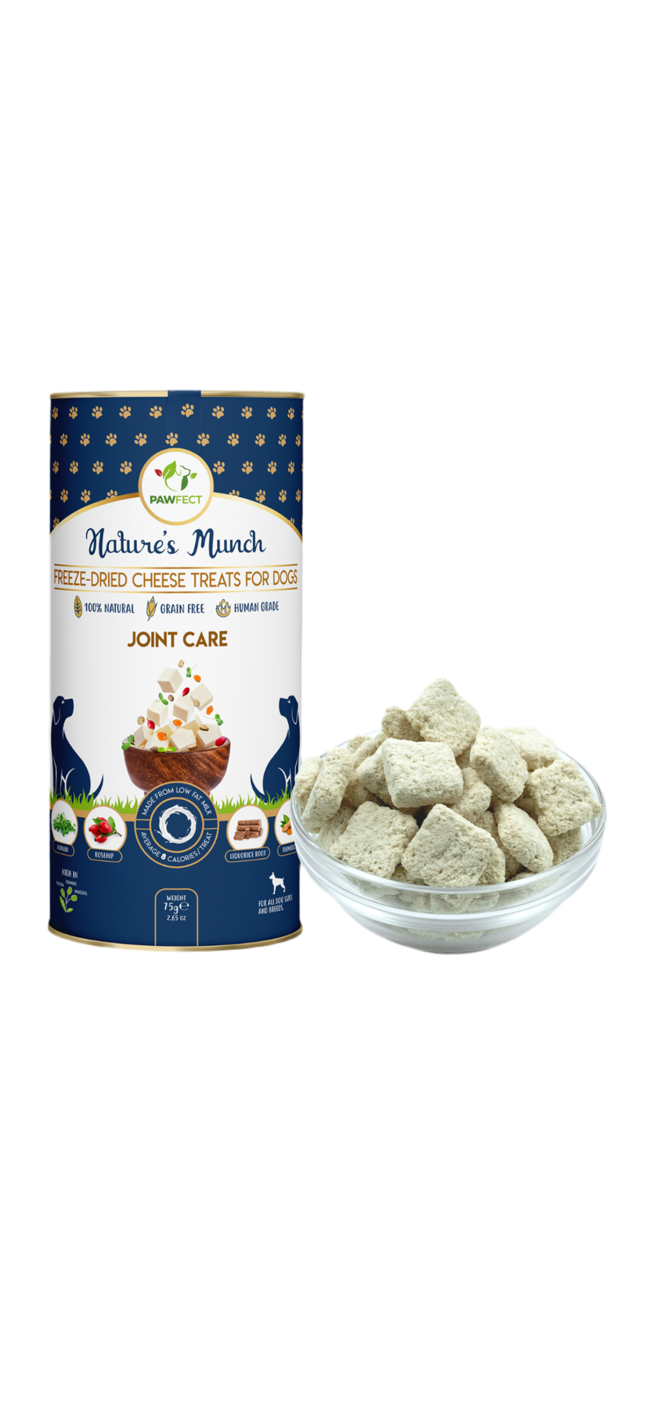 Freeze Dried Functional Cheese Treats- For Joint Care