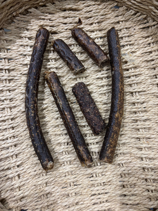 Mixed broken gourmet sausages