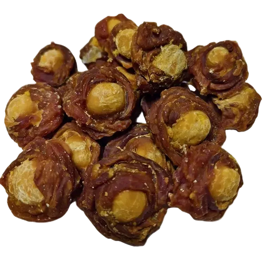 Egg yolk wrapped in Duck